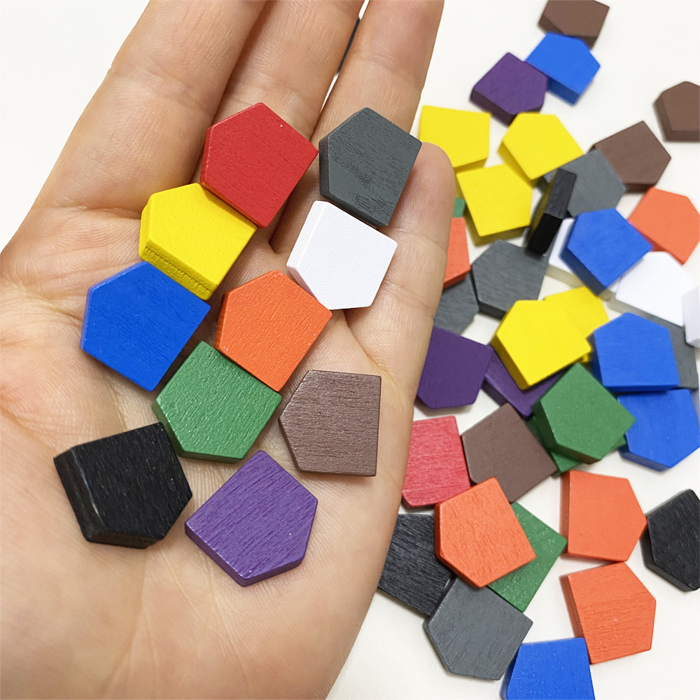 Board Game Hegemony - Pions de maison en bois colorés
