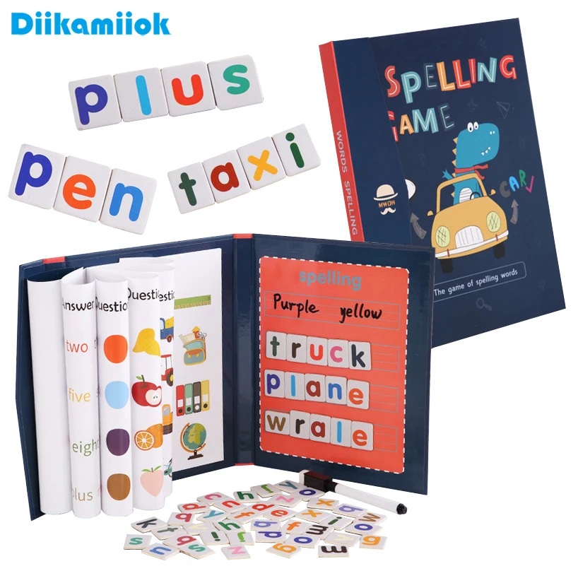 Board Game English For Kids - 1 pièce Jeu de puzzles magnétiques