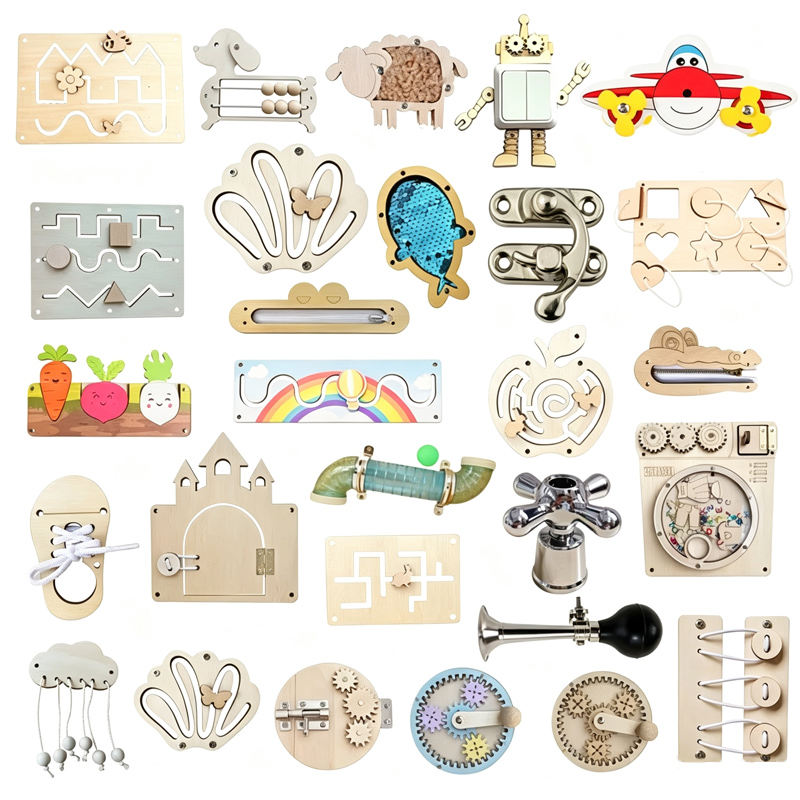 Board Game Nature - Planche d'Activités Montessori pour Enfant, Accessoires