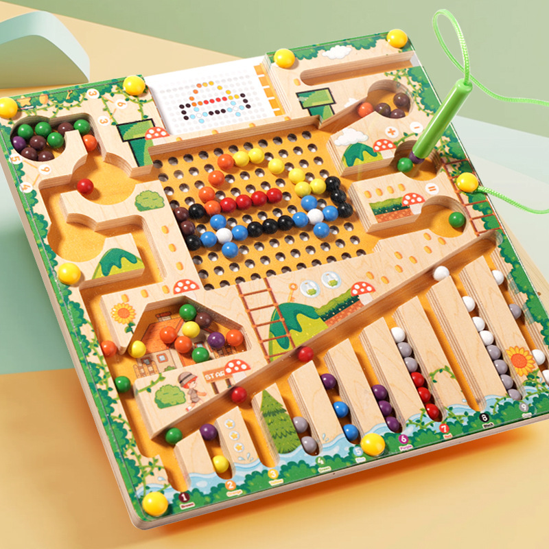 Board Game Nature - Jeux de tri magnétiques, Puzzle Montessori,