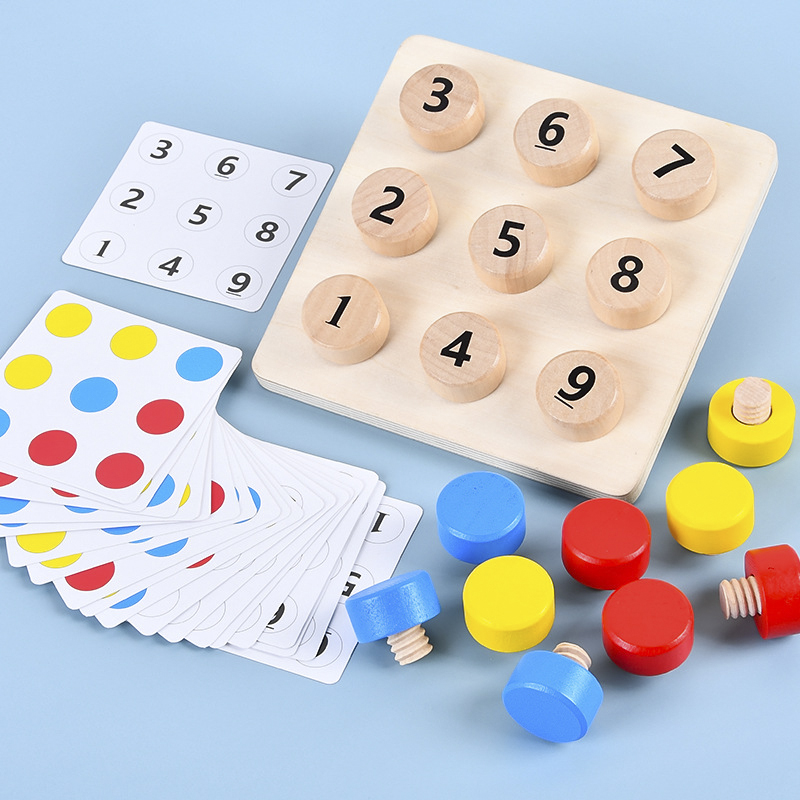 Board Game Nature - Jeu de Table Montessori en bois,