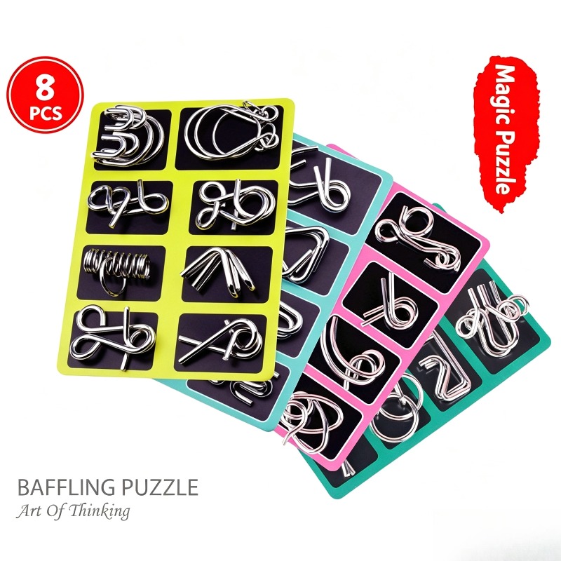Ensemble de 8 puzzles métalliq - Board Game Master avis et prix