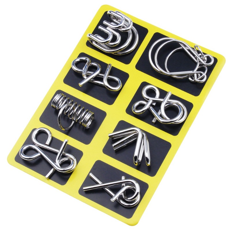 Ensemble de 8 puzzles métalliq - Board Game Master avis et prix