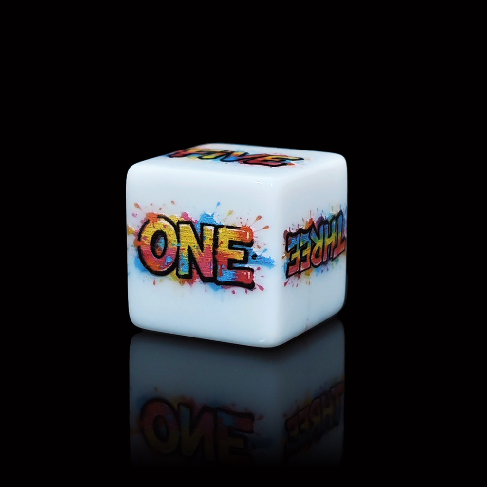 12 pièces de dés D6 en acryliq - Board Game English For Kids avis et prix